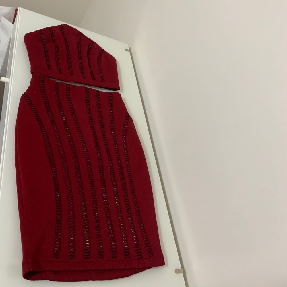 2 piece Burgundy set